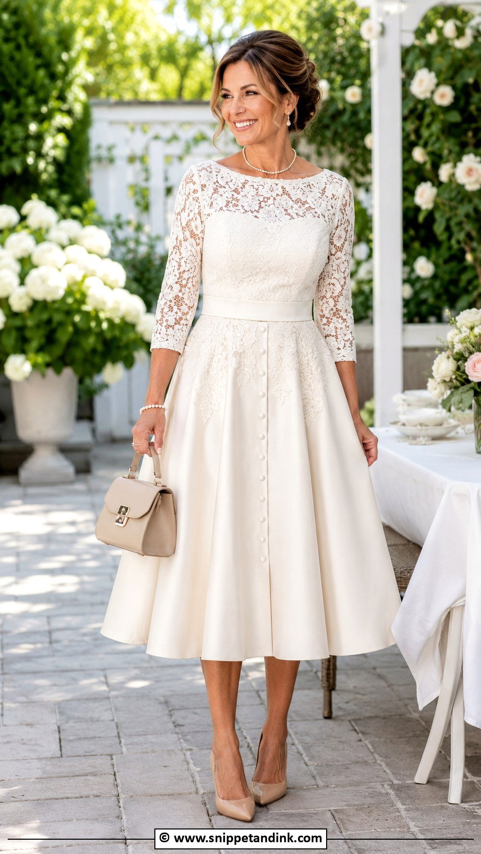 Mom Wedding Dress Bridal Shower Outfit - Snippet and Ink - 25 Moms Wedding Dress Redone Ideas