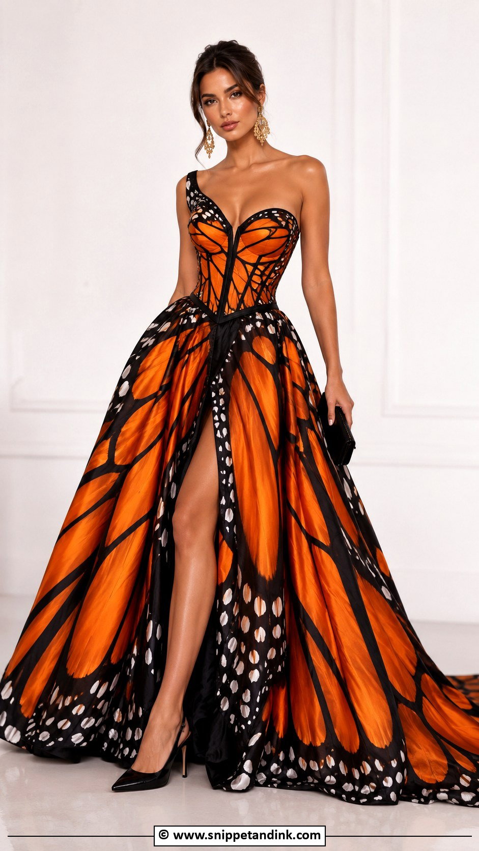 Monarch Butterfly Gown - Snippet and Ink - 30 Butterfly Gown Ideas