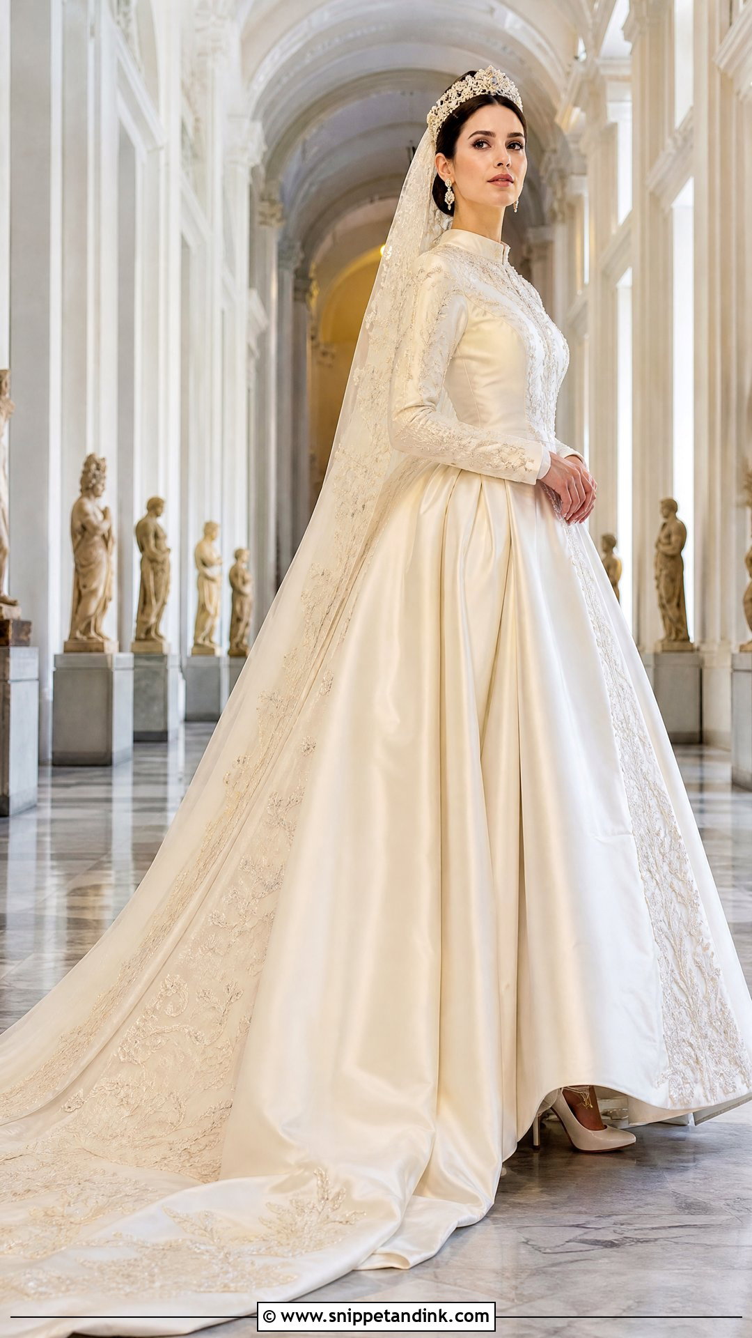 Monarch Train Royal Wedding Dress - Snippet and Ink - 25 Bridal Train Ideas