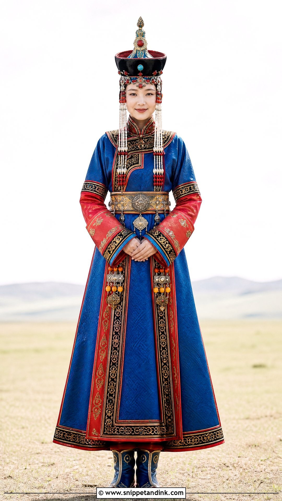 Mongolian Deel Bridal Dress - Snippet and Ink - 20 Traditional Bridal Dresses