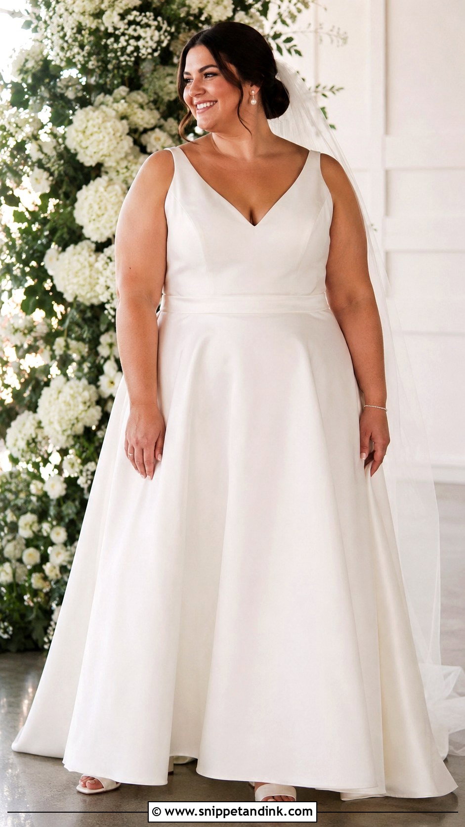 Monica Geller Plus Size A Line Wedding Dress - Snippet and Ink - 20 Monica Geller Wedding Dress Ideas