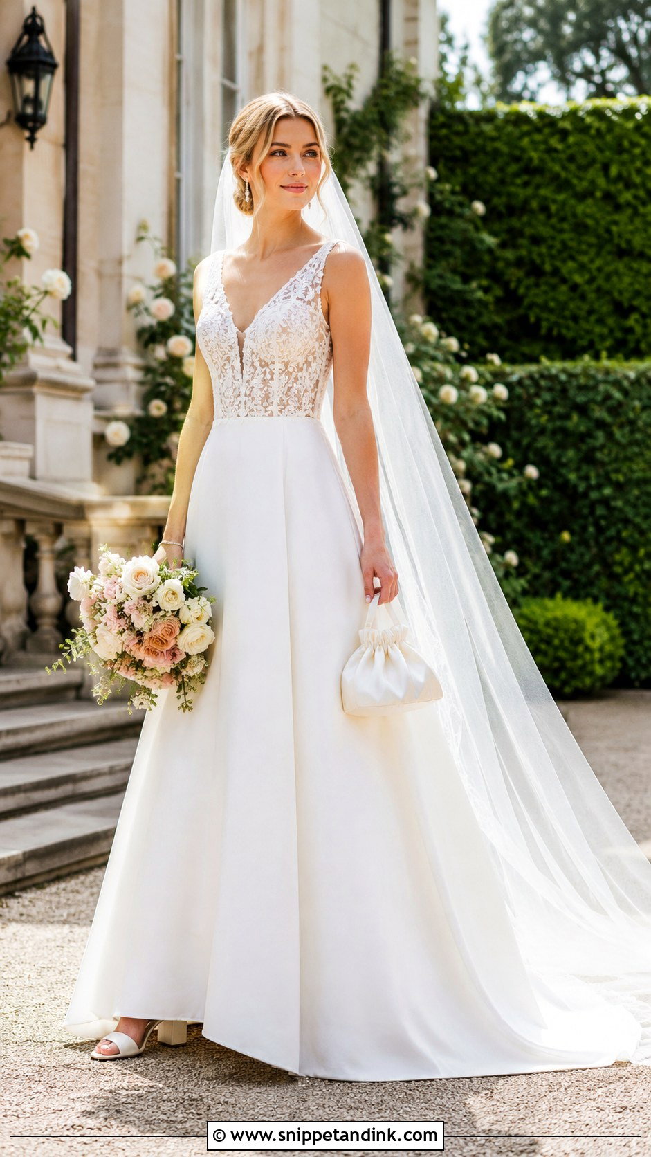 Monica Lace Bodice Wedding Dress - Snippet and Ink - 20 Monica Wedding Dress Ideas