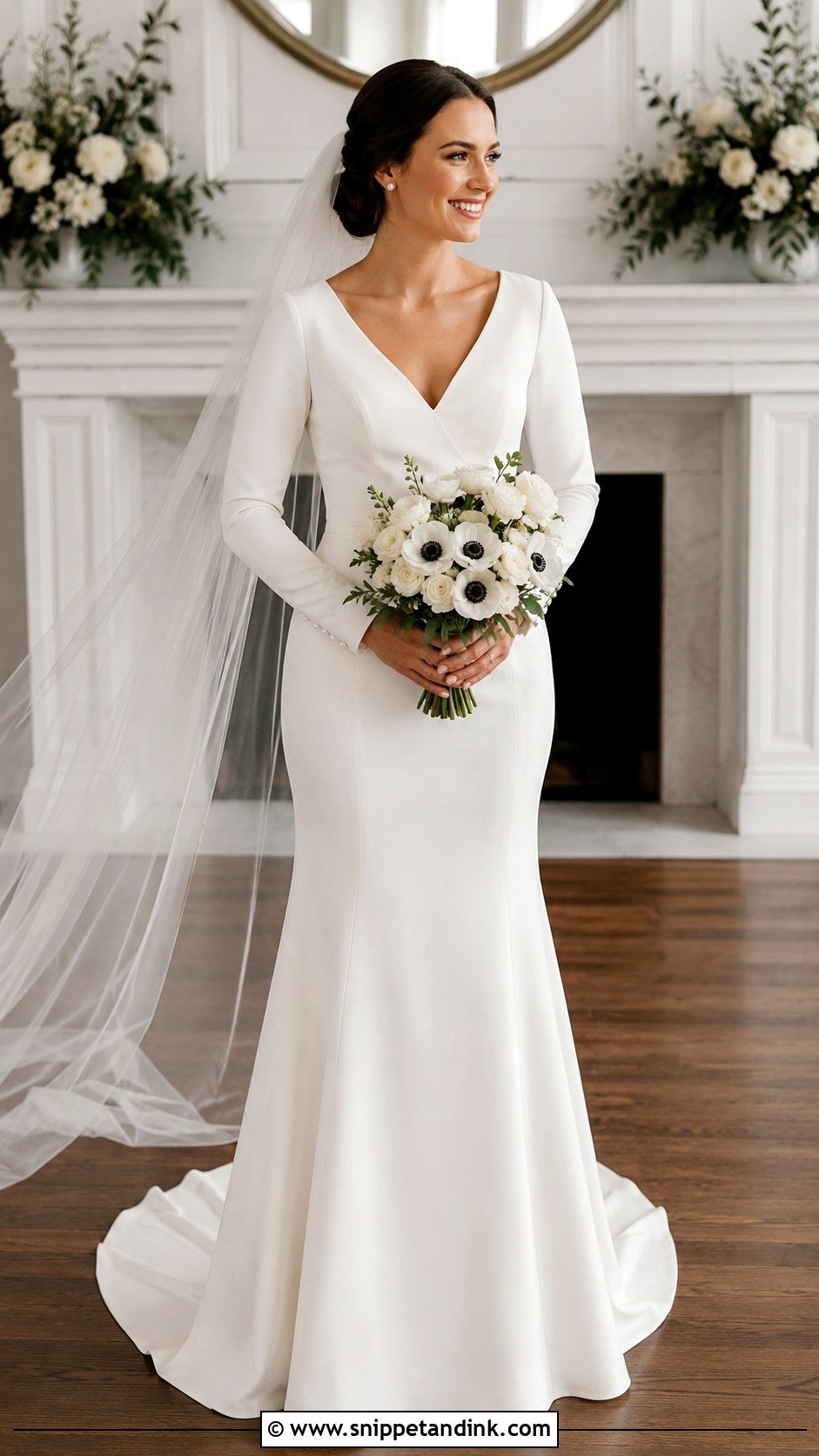Monica Long Sleeve Wedding Dress - Snippet and Ink - 20 Monica Wedding Dress Ideas