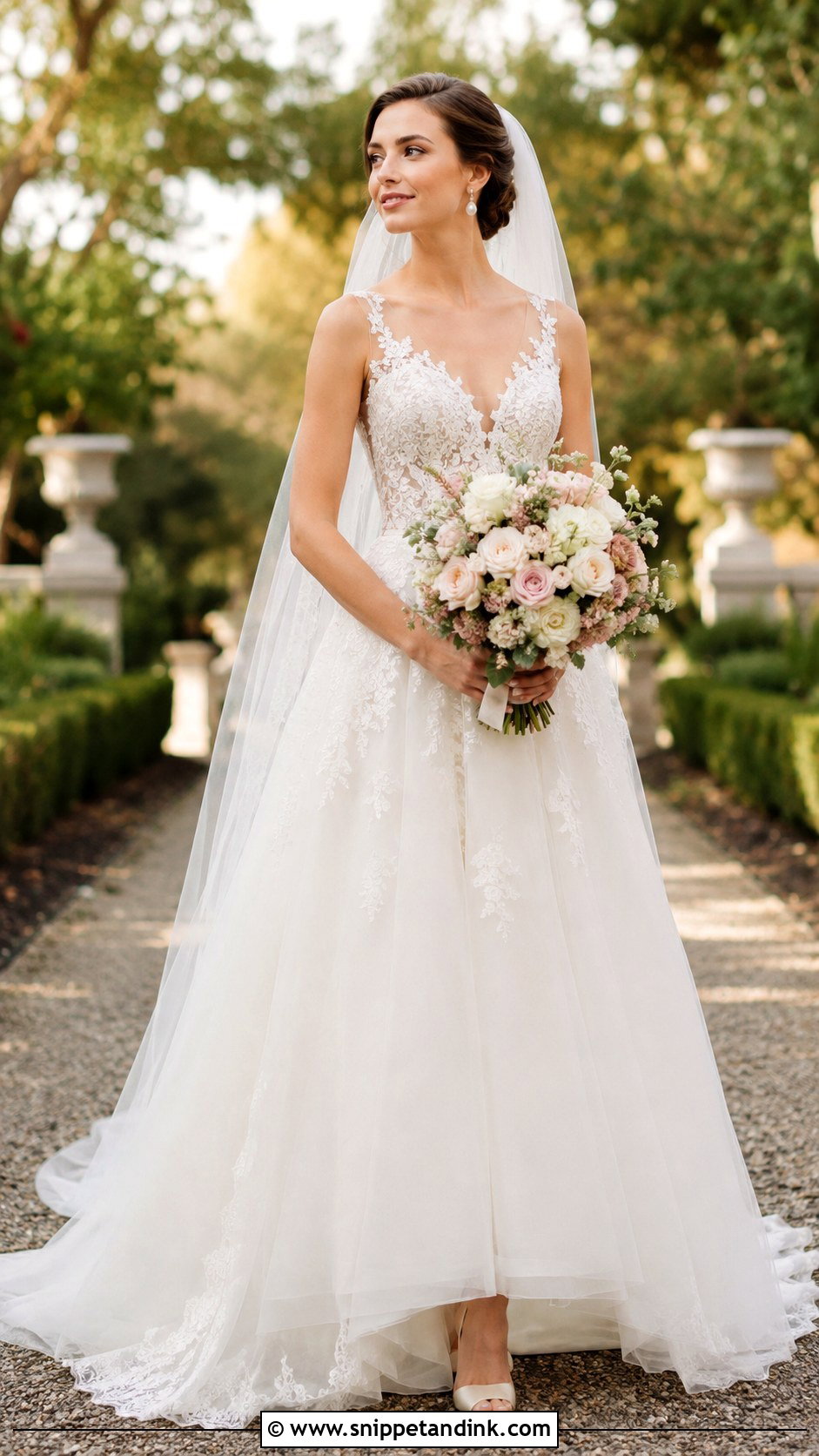Monique Lhuillier A Line Wedding Dress - Snippet and Ink - 25 Monique Lhuillier Wedding Dress Ideas