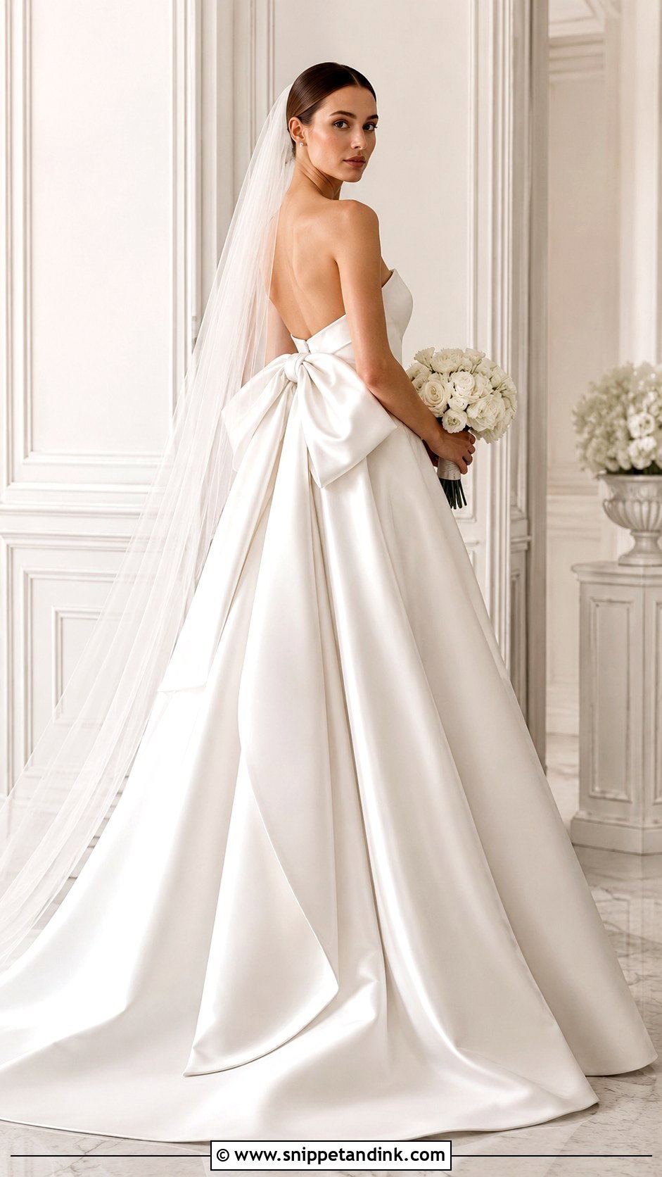Monique Lhuillier Bow Wedding Dress - Snippet and Ink - 25 Monique Lhuillier Wedding Dress Ideas
