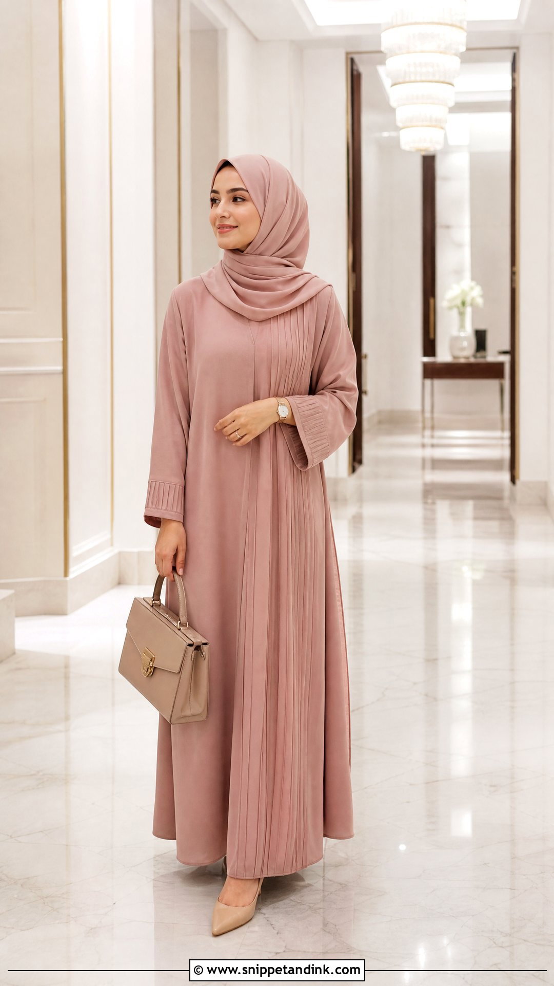 Monochrome Abaya Hijabi Honeymoon Outfit - Snippet and Ink - 20 Hijabi Honeymoon Outfits