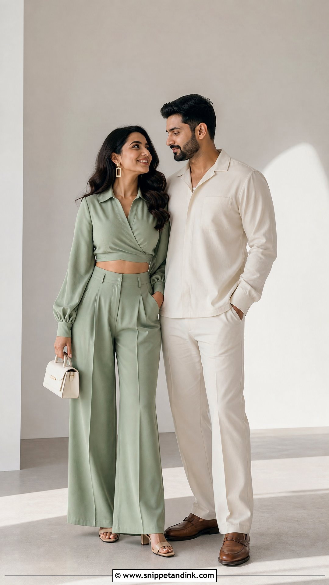Monochrome Co Ord Set Pre Wedding Outfit - Snippet and Ink - 20 Pre Wedding Western Outfits