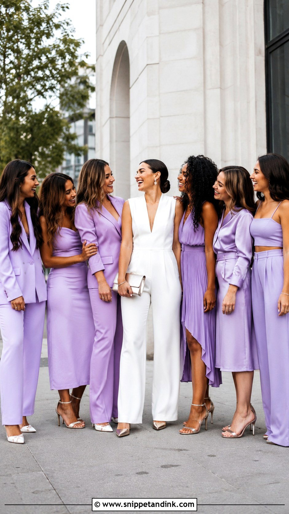 Monochrome Color Bachelorette Outfit - Snippet and Ink - 20 Bachlorette Outfit Theme Ideas