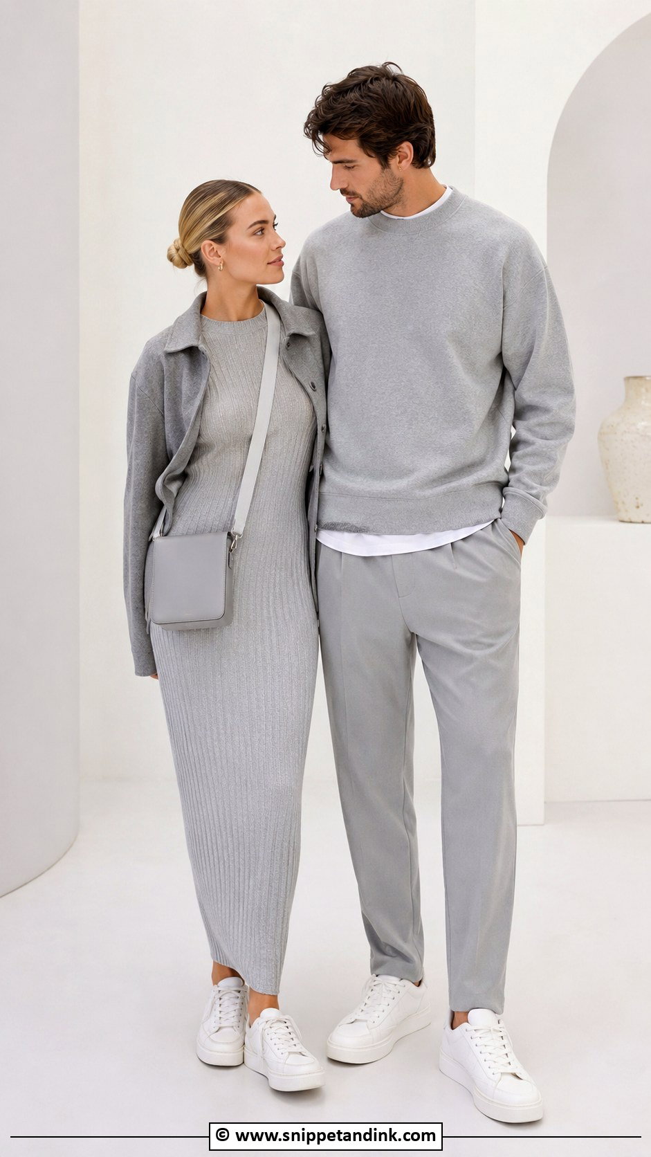 Monochrome Gray Couple Fit - Snippet and Ink - 30 Couple Fits Ideas