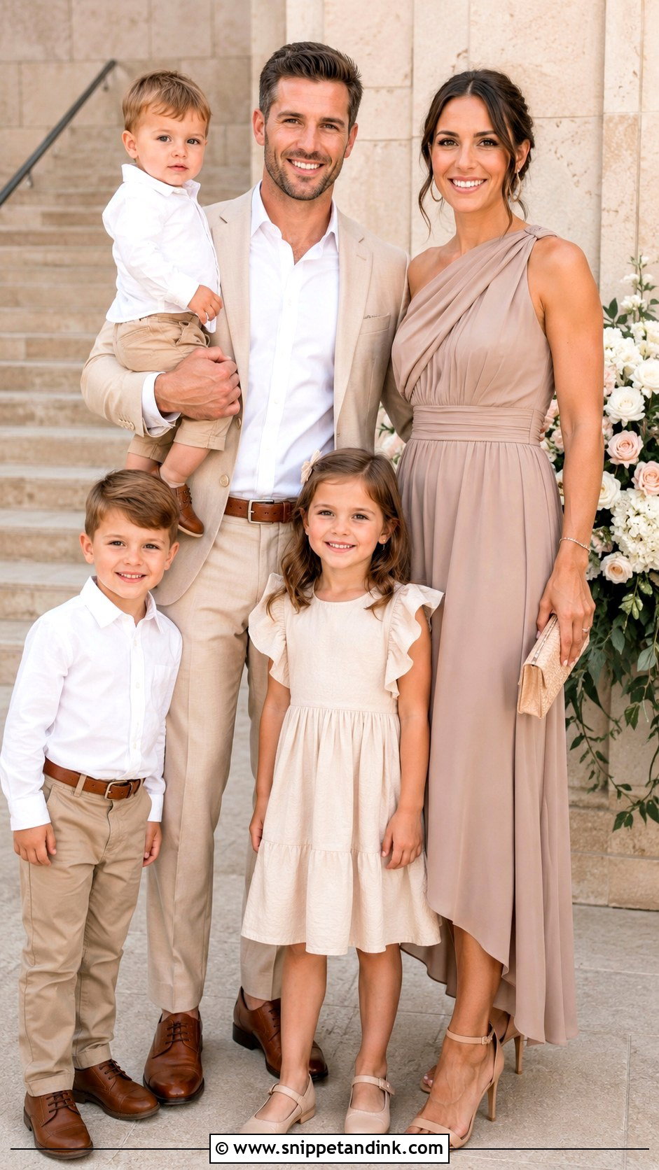 Monochrome Neutral Family Wedding Outfit - Snippet and Ink - 25 Family Wedding Outfits