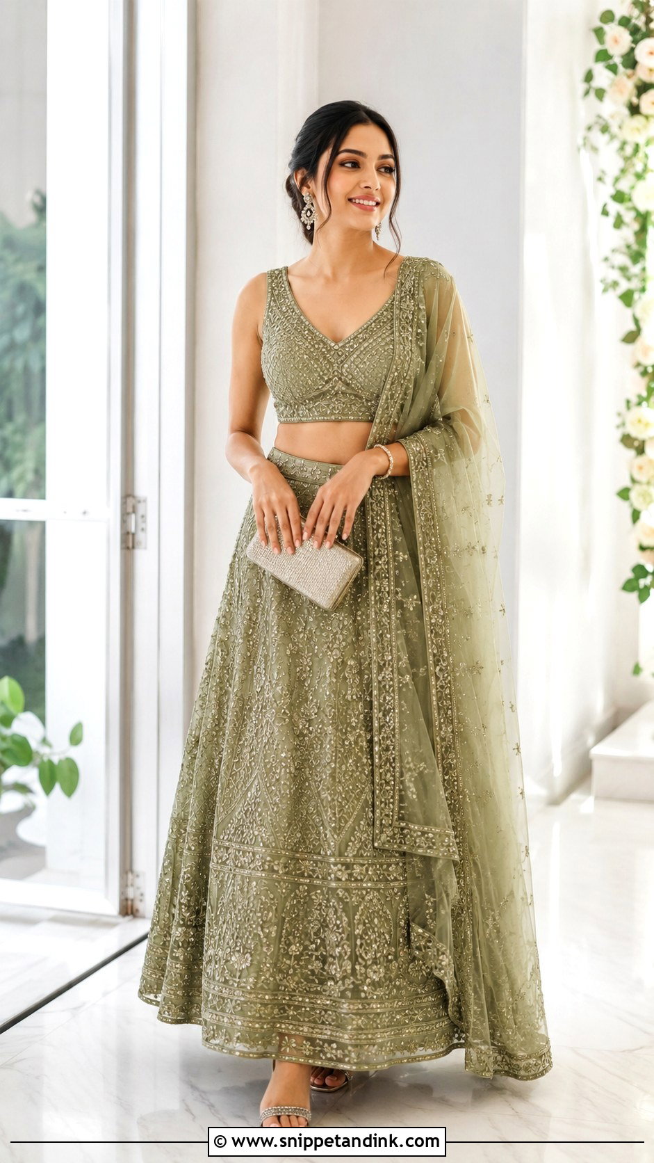 Monochrome Roka Outfit - Snippet and Ink - 30 Roka Outfits for Bride