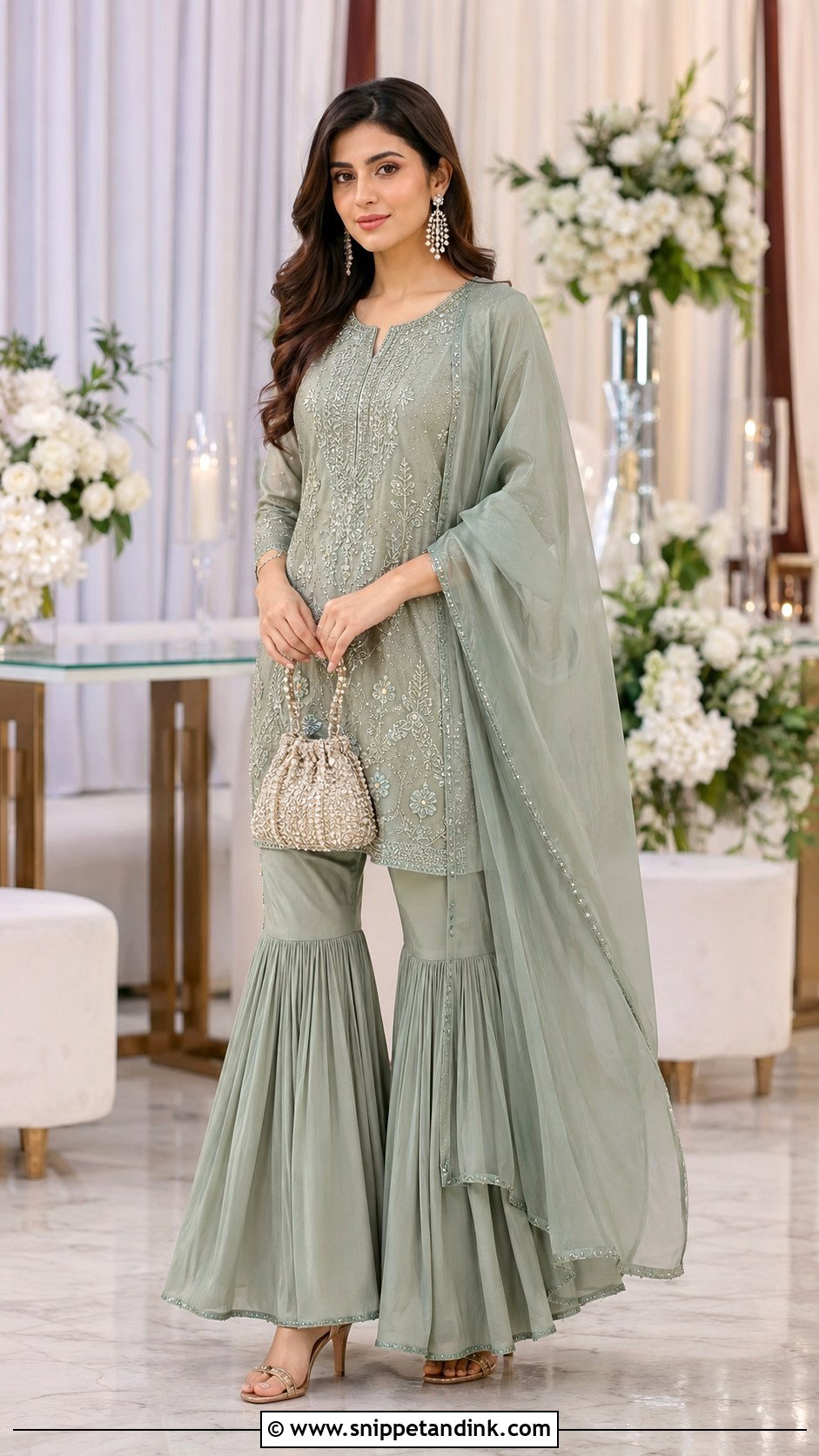 Monochrome Sharara Set - Snippet and Ink - 20 Aesthetic Indian Dress Ideas