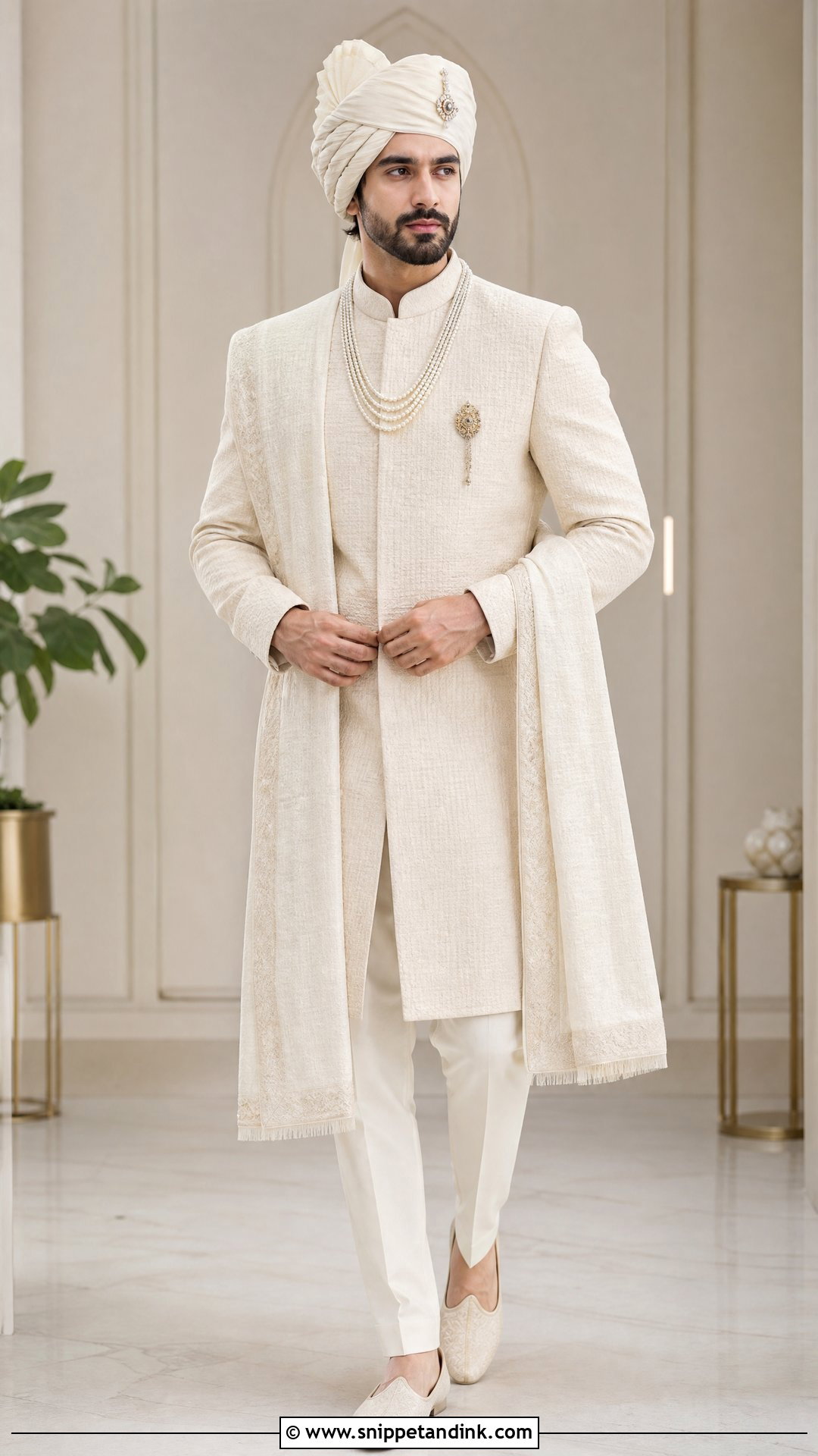 Monochrome Sherwani - Snippet and Ink - 20 Sherwani for Wedding Ideas