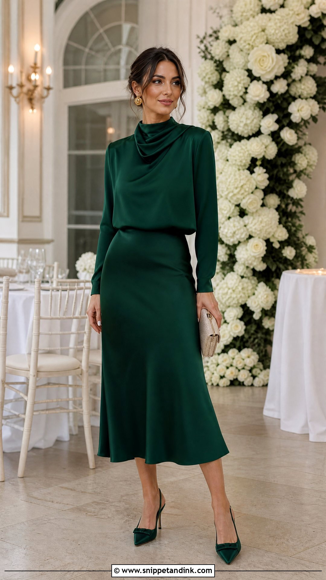 Monochrome Skirt and Top Wedding Outfit - Snippet and Ink - 20 Skirt and Top Outfits for Wedding