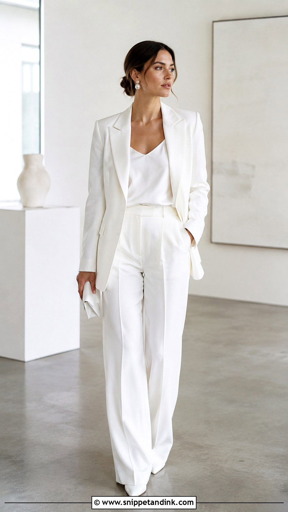 Monochrome Wedding Suit - Snippet and Ink - 25 Lesbian Wedding Suit Ideas