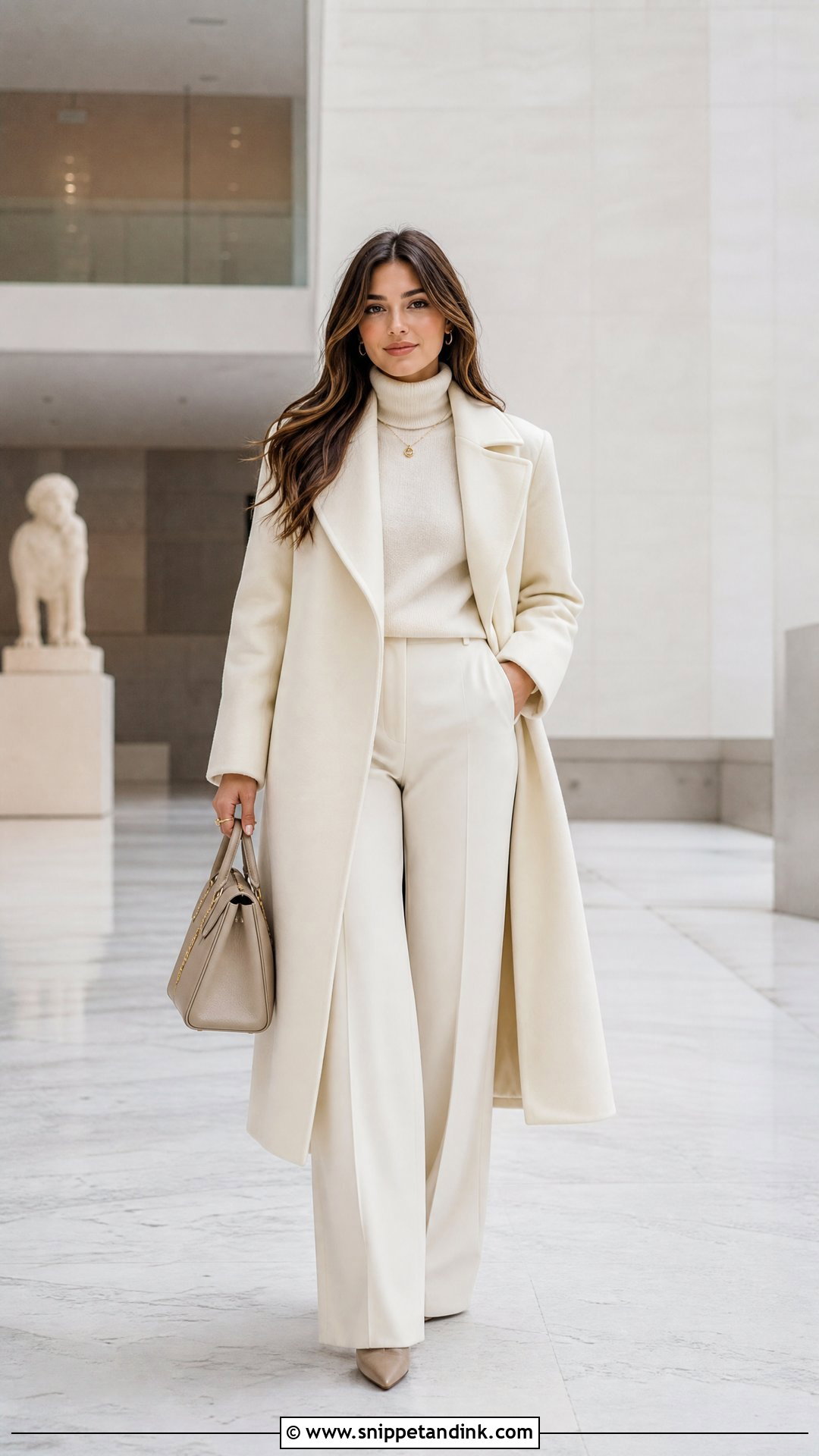 Monochrome Winter White Proposal Outfit - Snippet and Ink - 20 Winter Proposal Outfits for Her