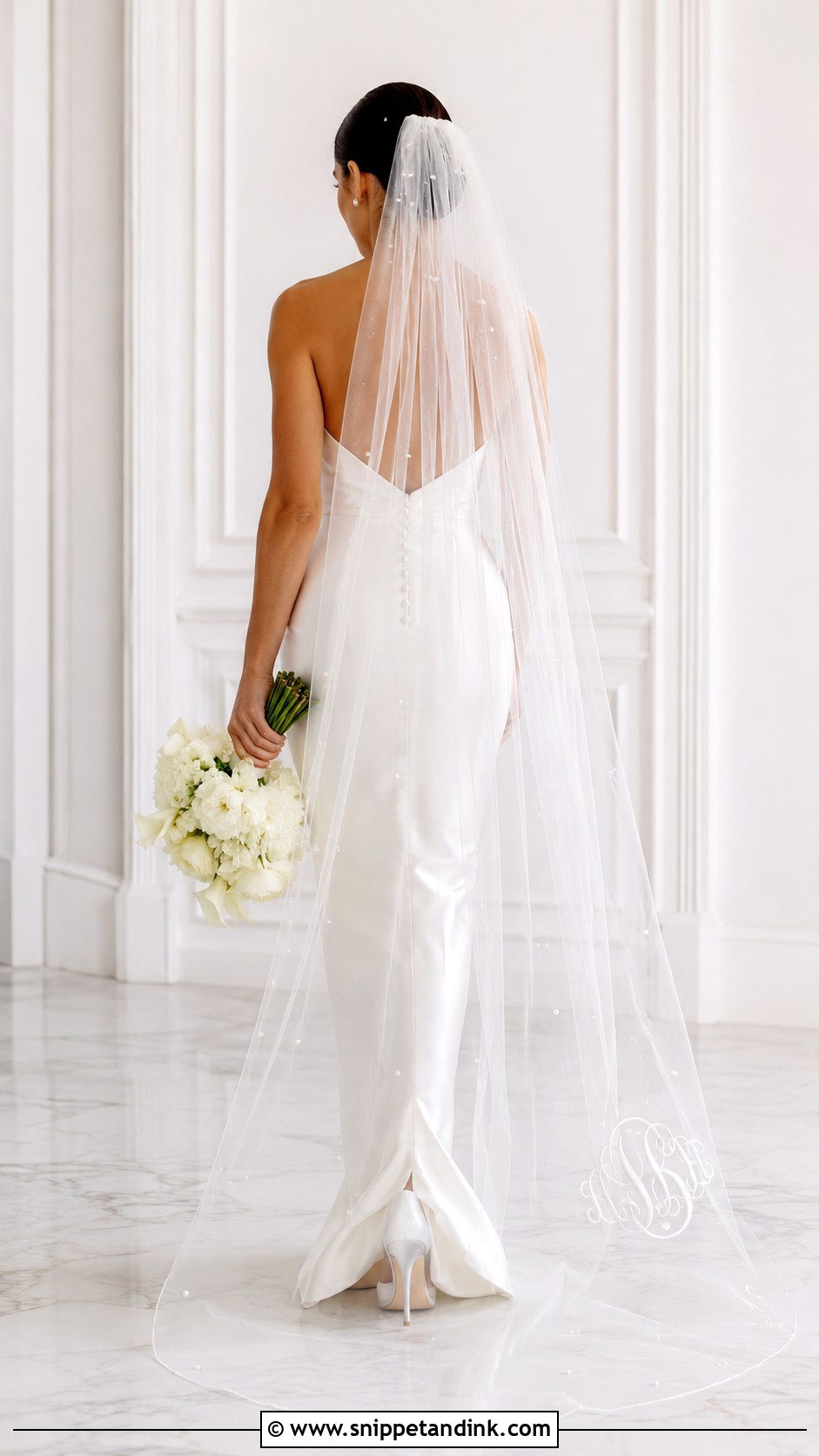 Monogram Custom Veil - Snippet and Ink - 25 Custom Veil Ideas