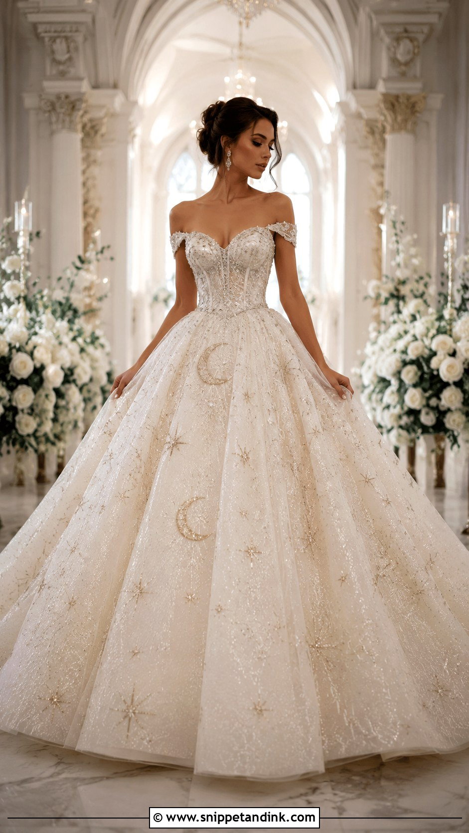 Moon Wedding Dress With Ball Gown Skirt - Snippet and Ink - 25 Moon Wedding Dress Ideas