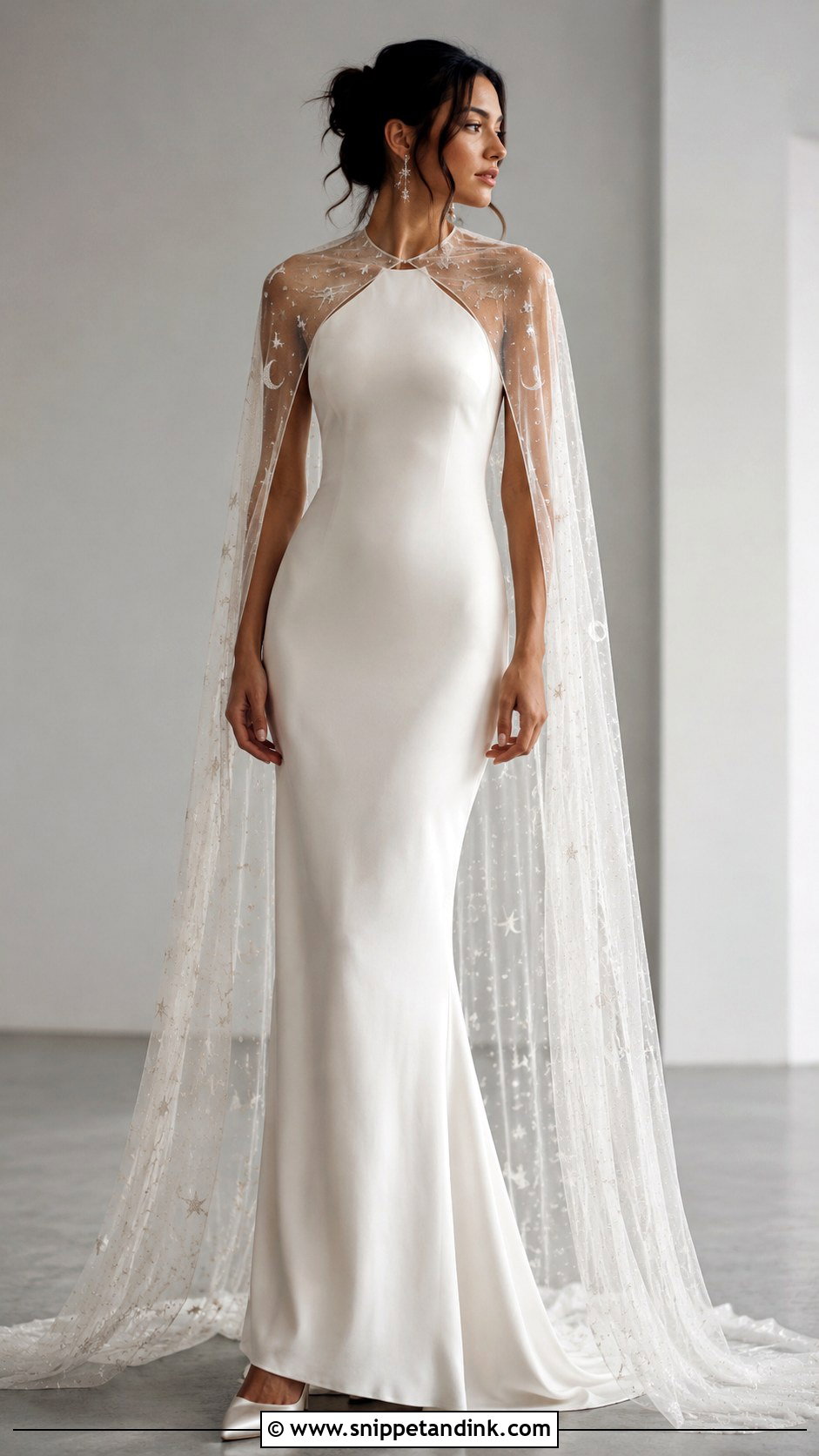 Moon Wedding Dress With Cape - Snippet and Ink - 25 Moon Wedding Dress Ideas