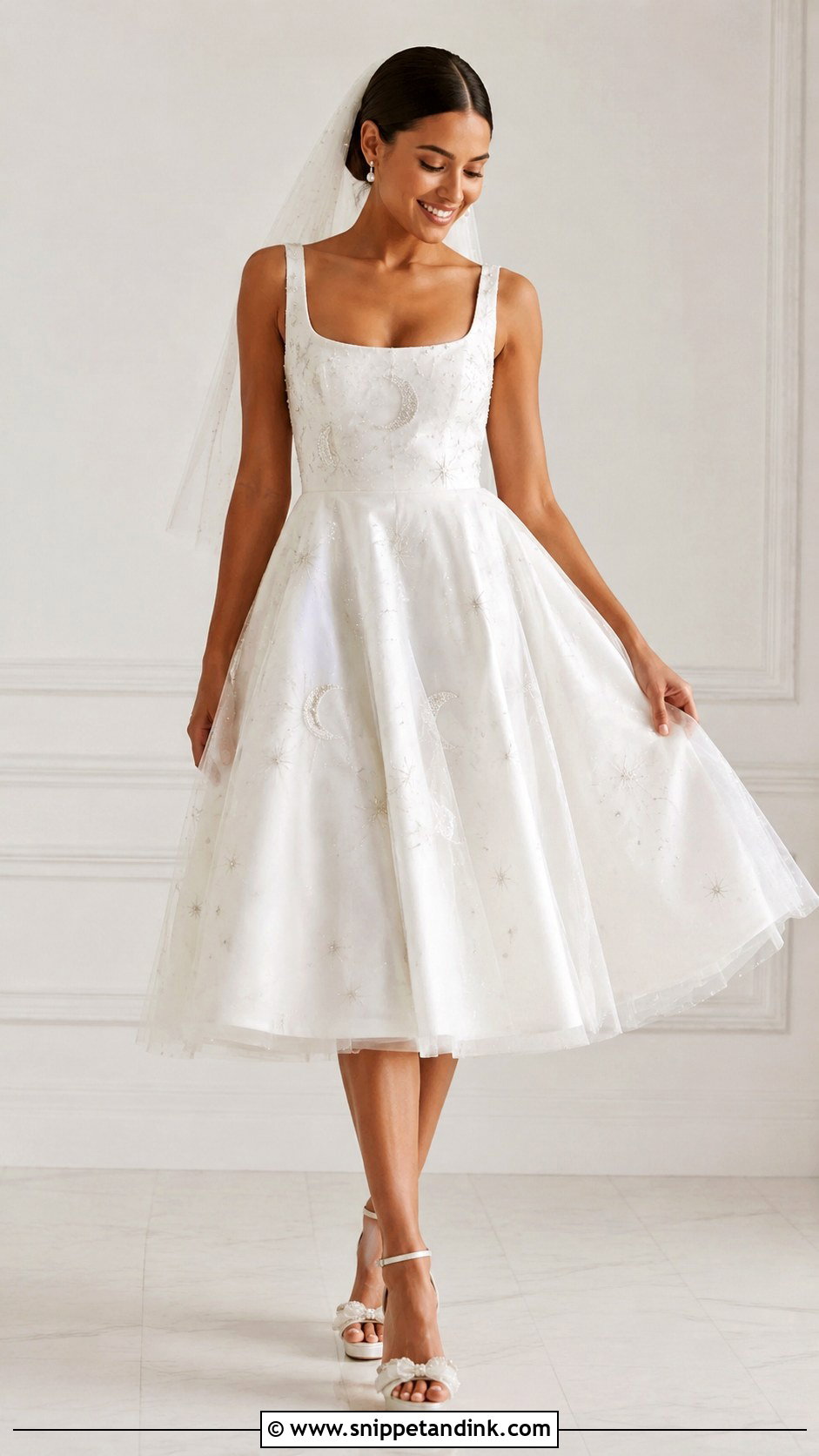 Moon Wedding Dress With Short Hem - Snippet and Ink - 25 Moon Wedding Dress Ideas