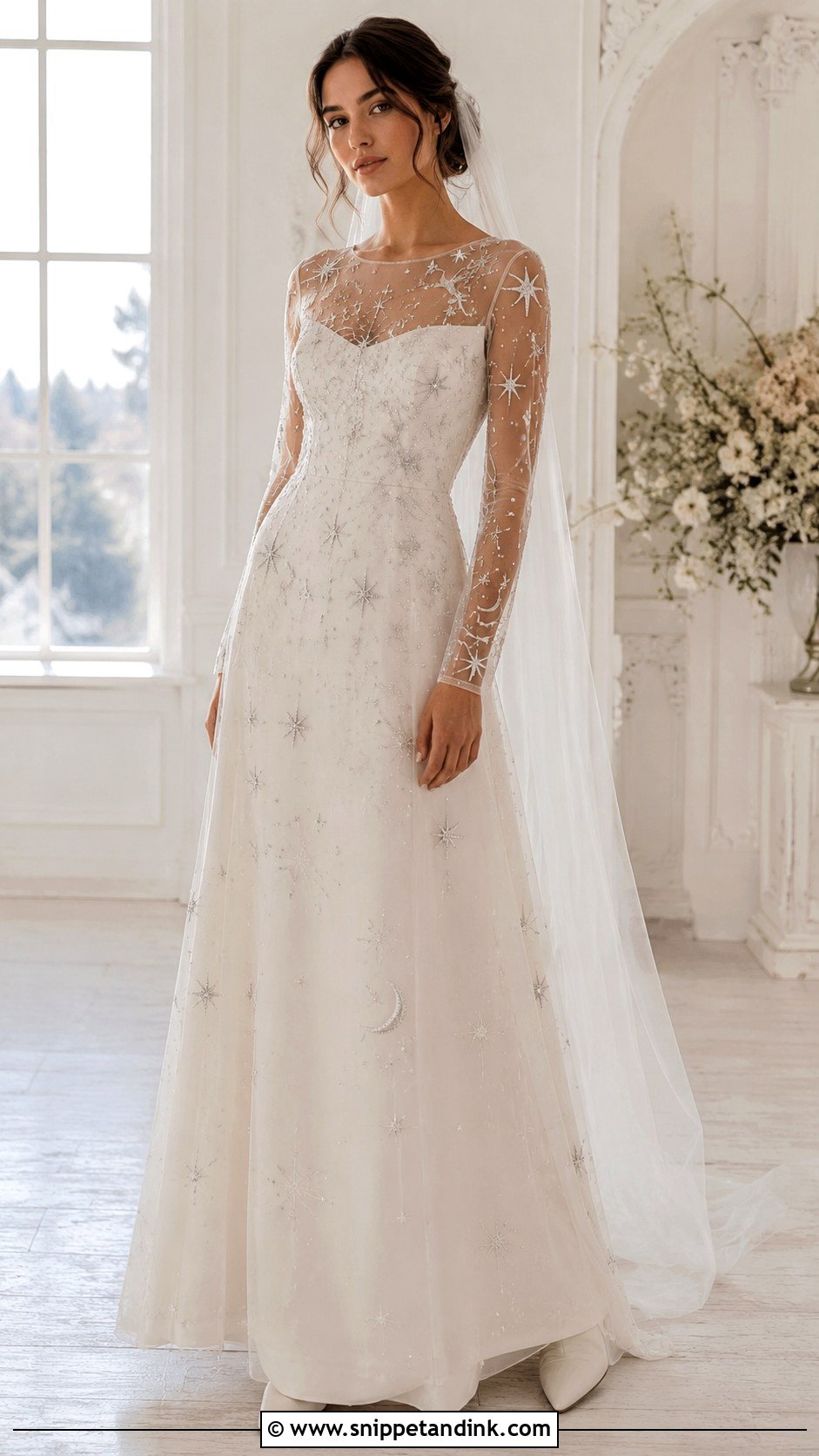 Moon Wedding Dress With Sleeves - Snippet and Ink - 25 Moon Wedding Dress Ideas
