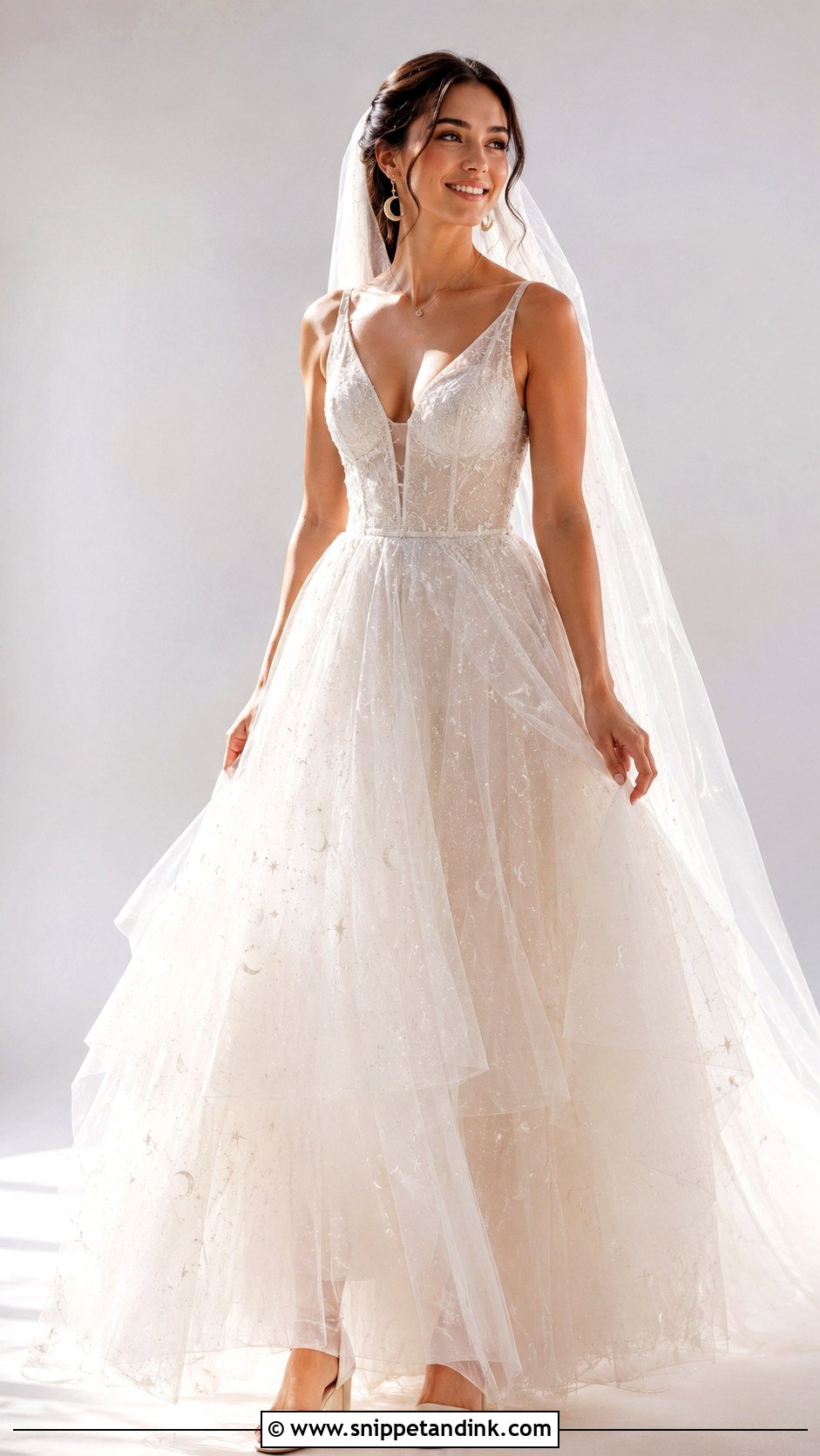 Moon Wedding Dress With Sparkle Tulle - Snippet and Ink - 25 Moon Wedding Dress Ideas
