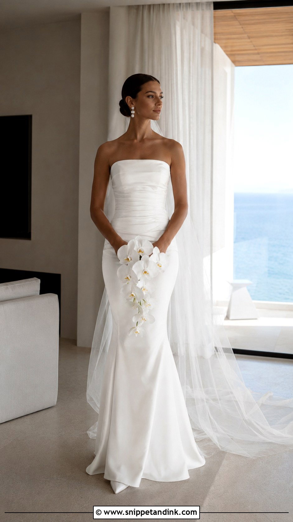 Moonlight Minimalist Mermaid Wedding Dress - Snippet and Ink - 20 Moonlight Wedding Dress Ideas