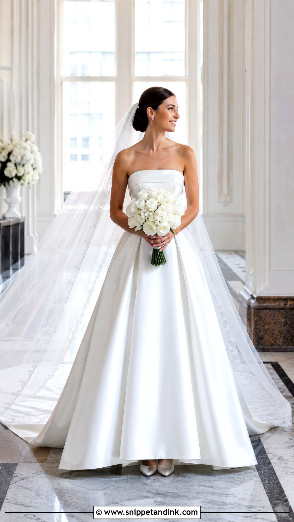 Moonlight Strapless Satin Wedding Dress - Snippet and Ink - 20 Moonlight Wedding Dress Ideas