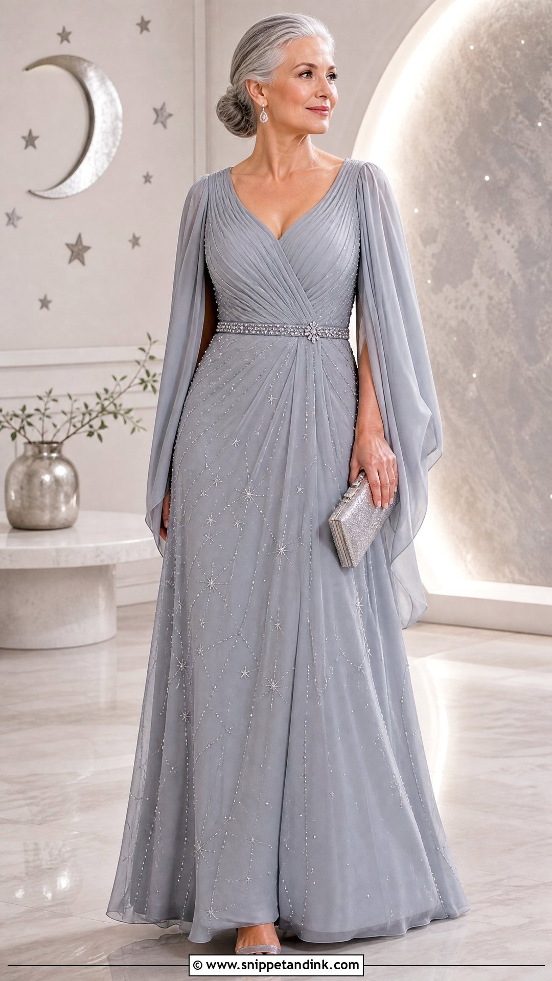 Moonstone Gray Starfall Ball Gown - Snippet and Ink - 20 Starfall Ball Gown Ideas
