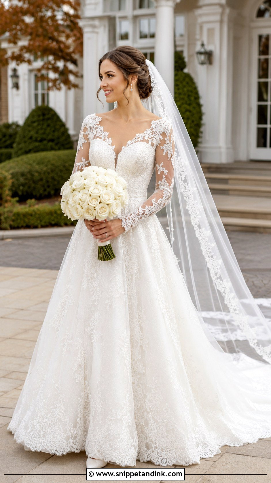 Mori Lee Long Sleeve Lace Wedding Dress - Snippet and Ink - 20 Mori Lee Wedding Dress Ideas