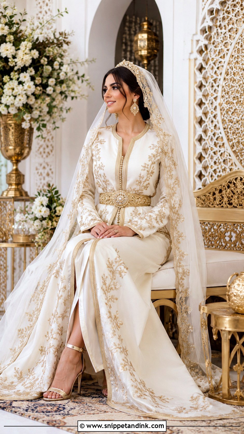 Moroccan Amariya Wedding Dress - Snippet and Ink - 30 Moroccan Wedding Dress Ideas