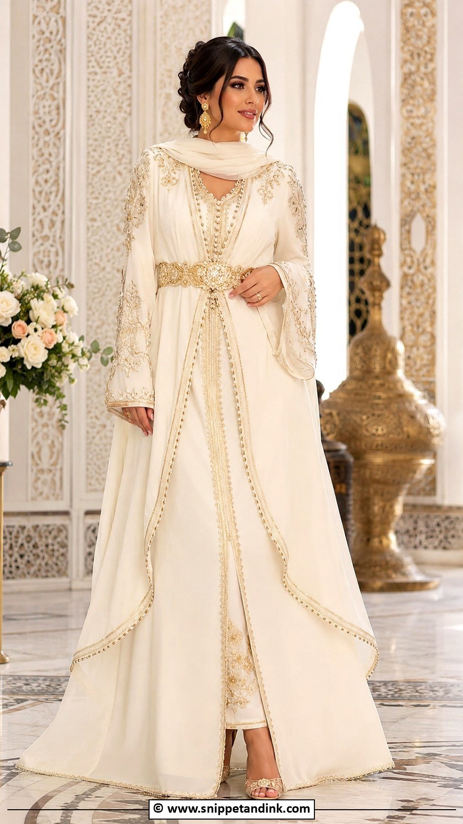 Moroccan Arabic Wedding Dress - Snippet and Ink - 30 Arabic Wedding Dresses