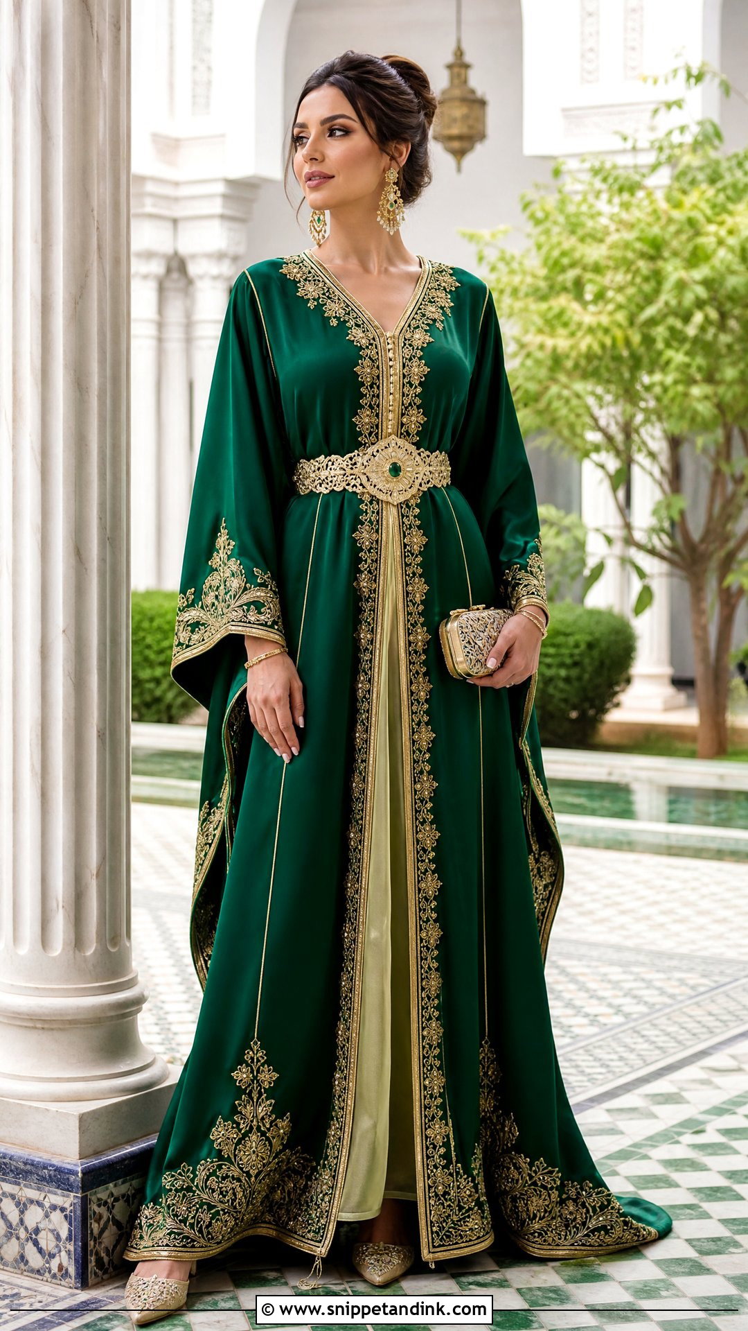 Moroccan Bridal Kaftan - Snippet and Ink - 20 Traditional Wedding Dress for Bride Ideas