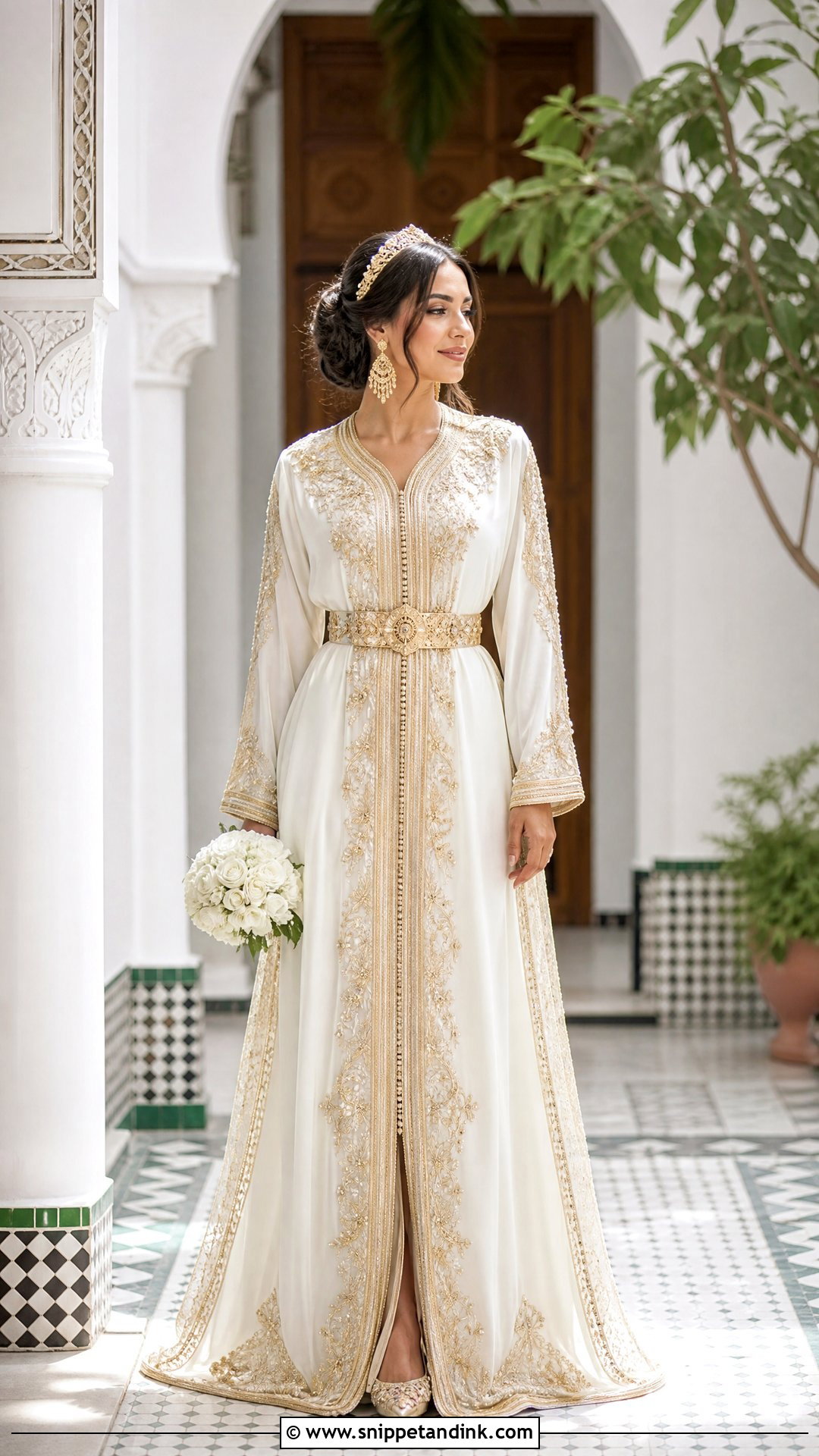 Moroccan Caftan Arab Wedding Dress - Snippet and Ink - 25 Arab Wedding Dresses