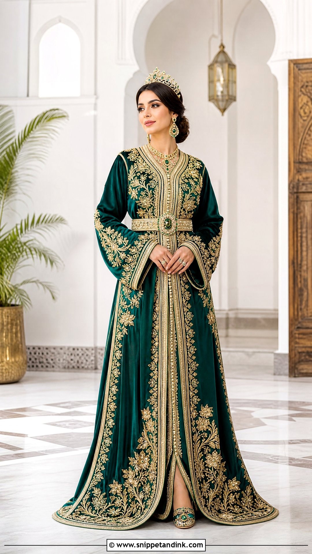 Moroccan Caftan Bridal Outfit - Snippet and Ink - 20 Traditional Marriage Dress Ideas