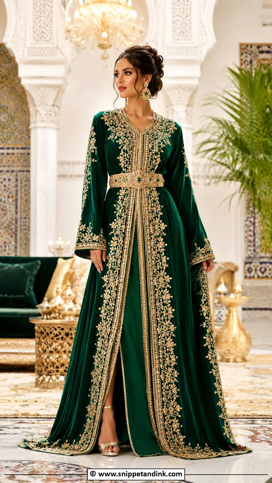 Moroccan Caftan Wedding Attire - Snippet and Ink - 35 Traditional Wedding Attire Ideas