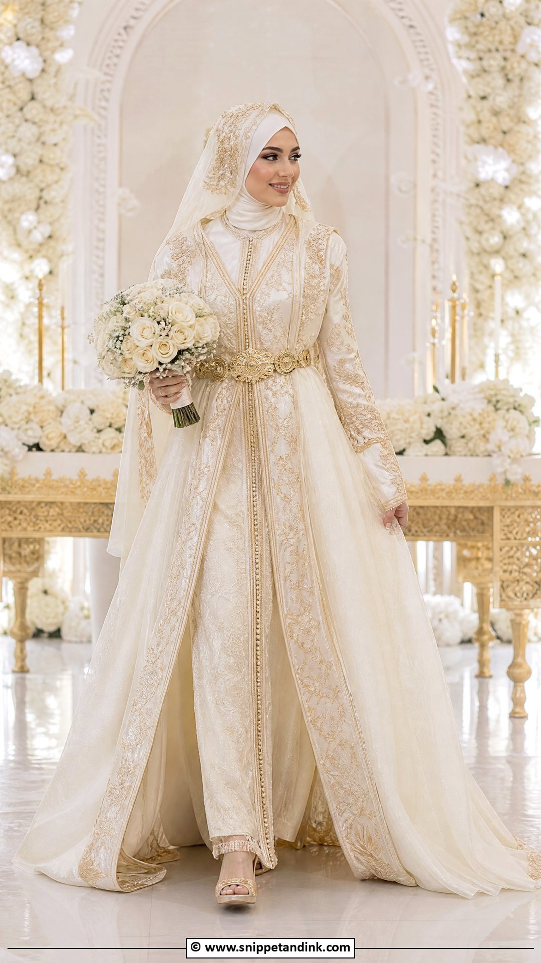 Moroccan Hijab Wedding Dress - Snippet and Ink - 35 Hijab Wedding Dresses