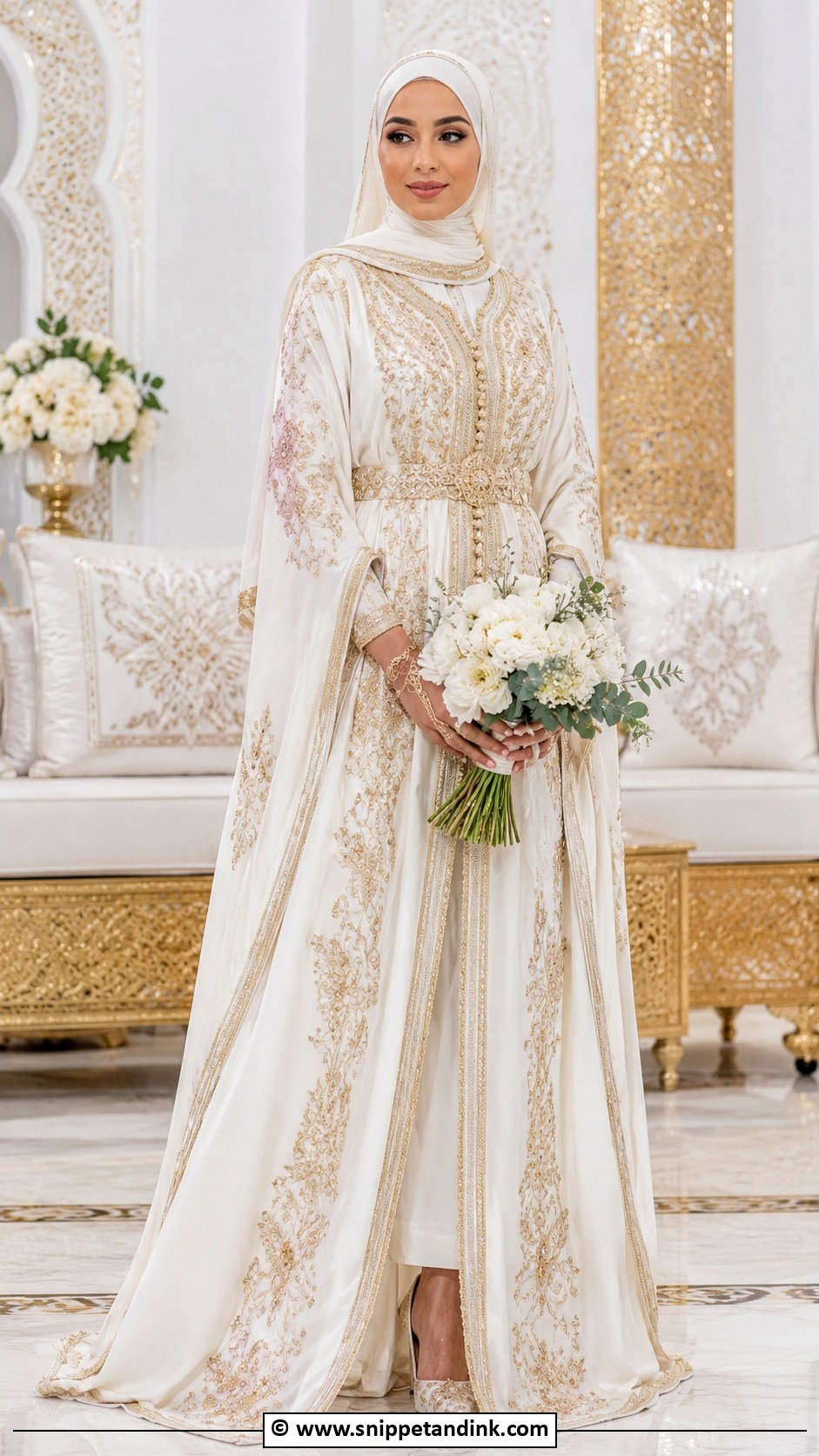 Moroccan Hijabi Wedding Dress - Snippet and Ink - 30 Hijabi Wedding Dress Ideas