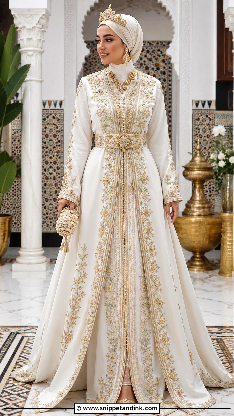 Moroccan Islamic Wedding Dress - Snippet and Ink - 25 Islamic Wedding Dresses