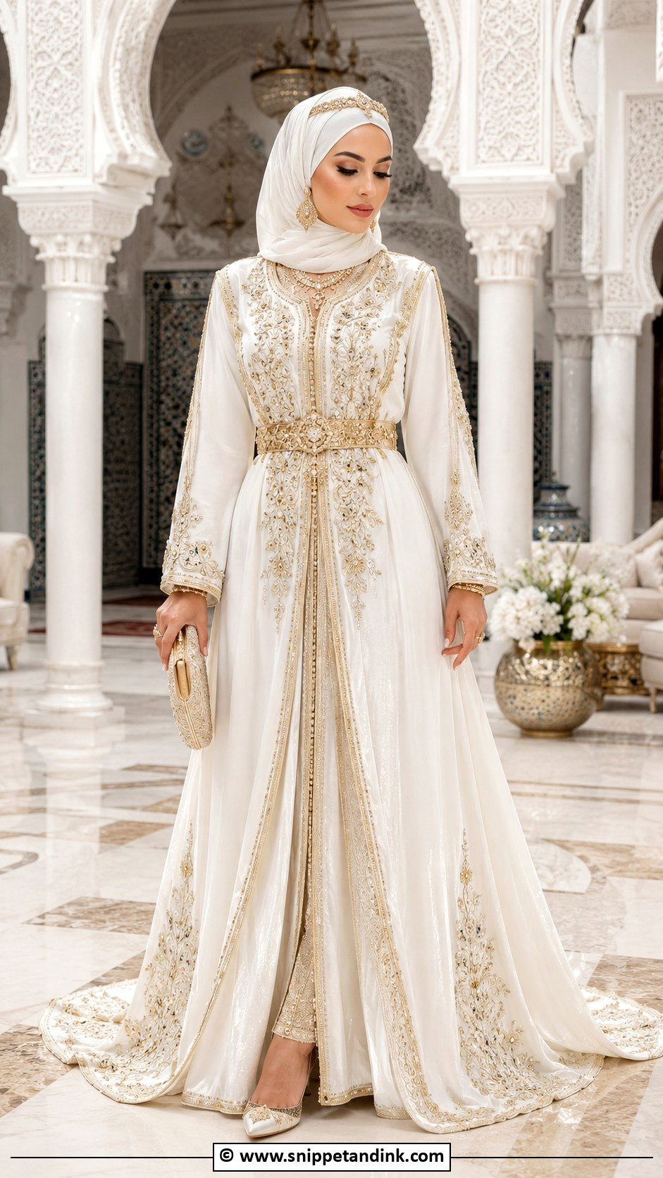 Moroccan Muslim Wedding Dress - Snippet and Ink - 30 Muslim Wedding Dresses