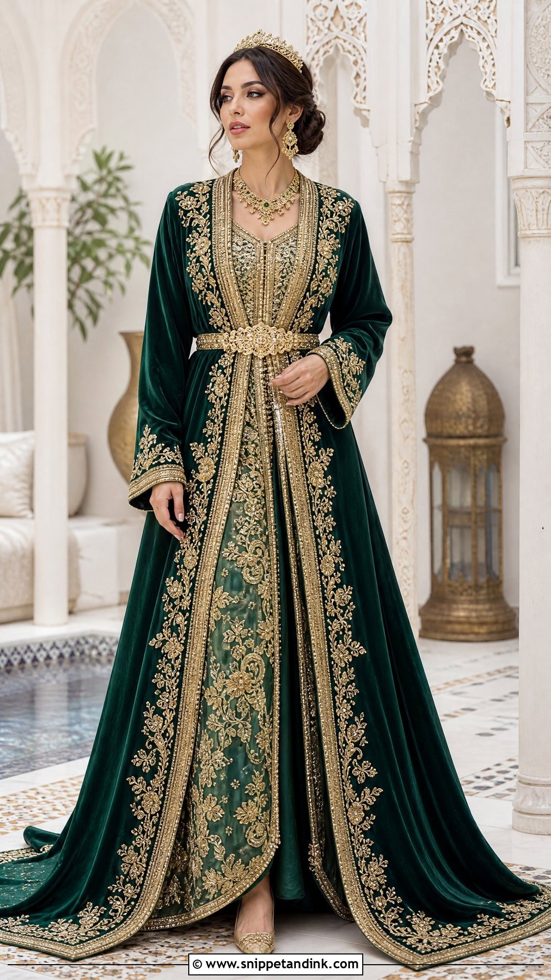 Moroccan Takchita Bridal Dress - Snippet and Ink - 20 Traditional Bridal Dresses