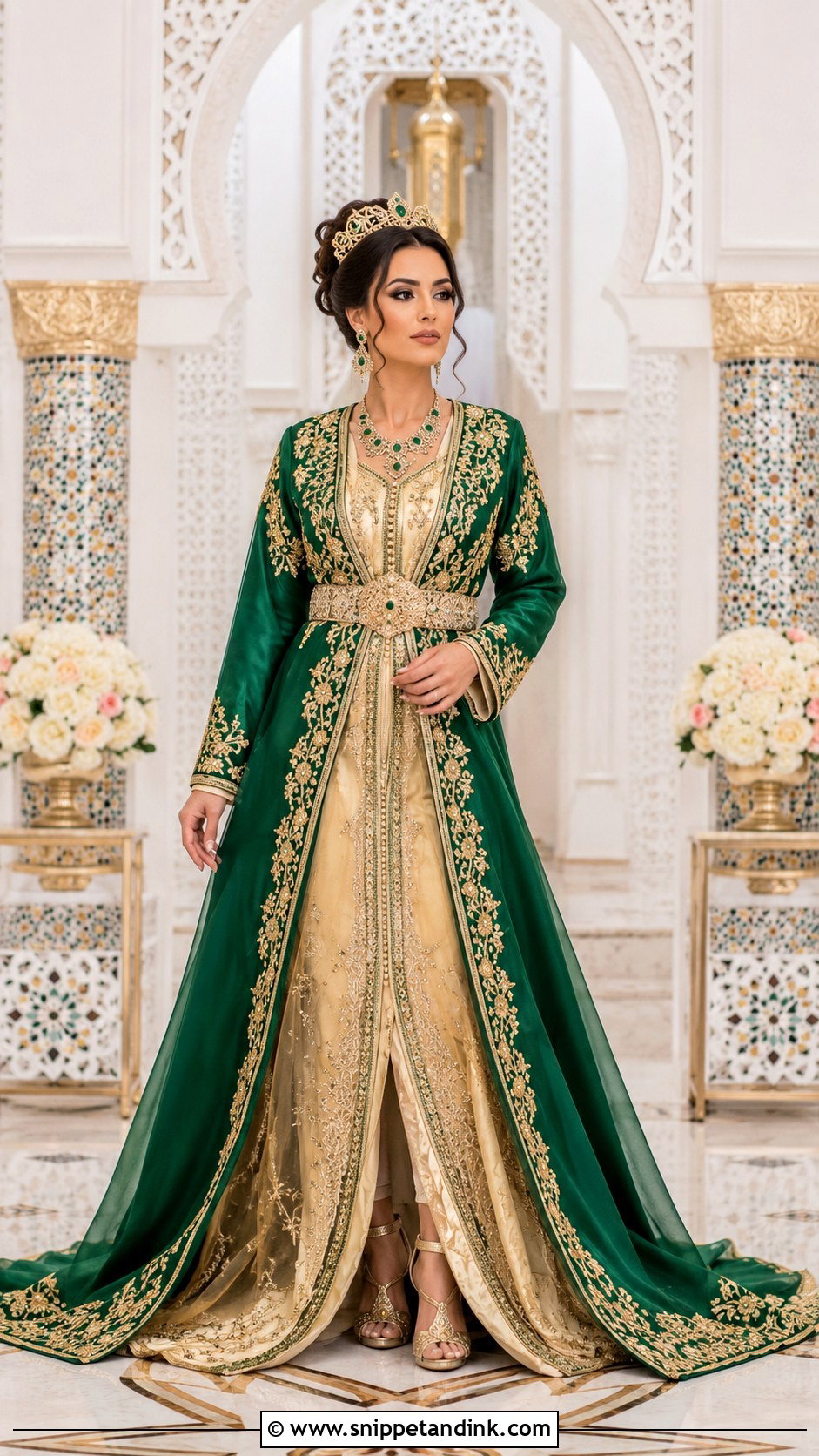 Moroccan Takchita Wedding Dress - Snippet and Ink - 30 Traditional Wedding Dresses