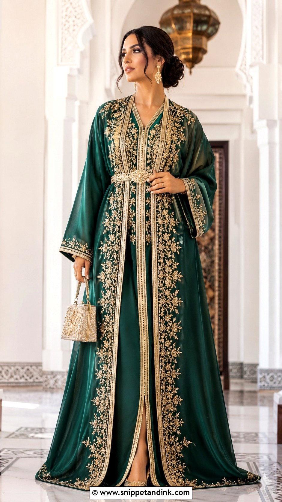 Moroccan Takchita Wedding Outfit - Snippet and Ink - 20 Traditional Wedding Outfits for Ladies