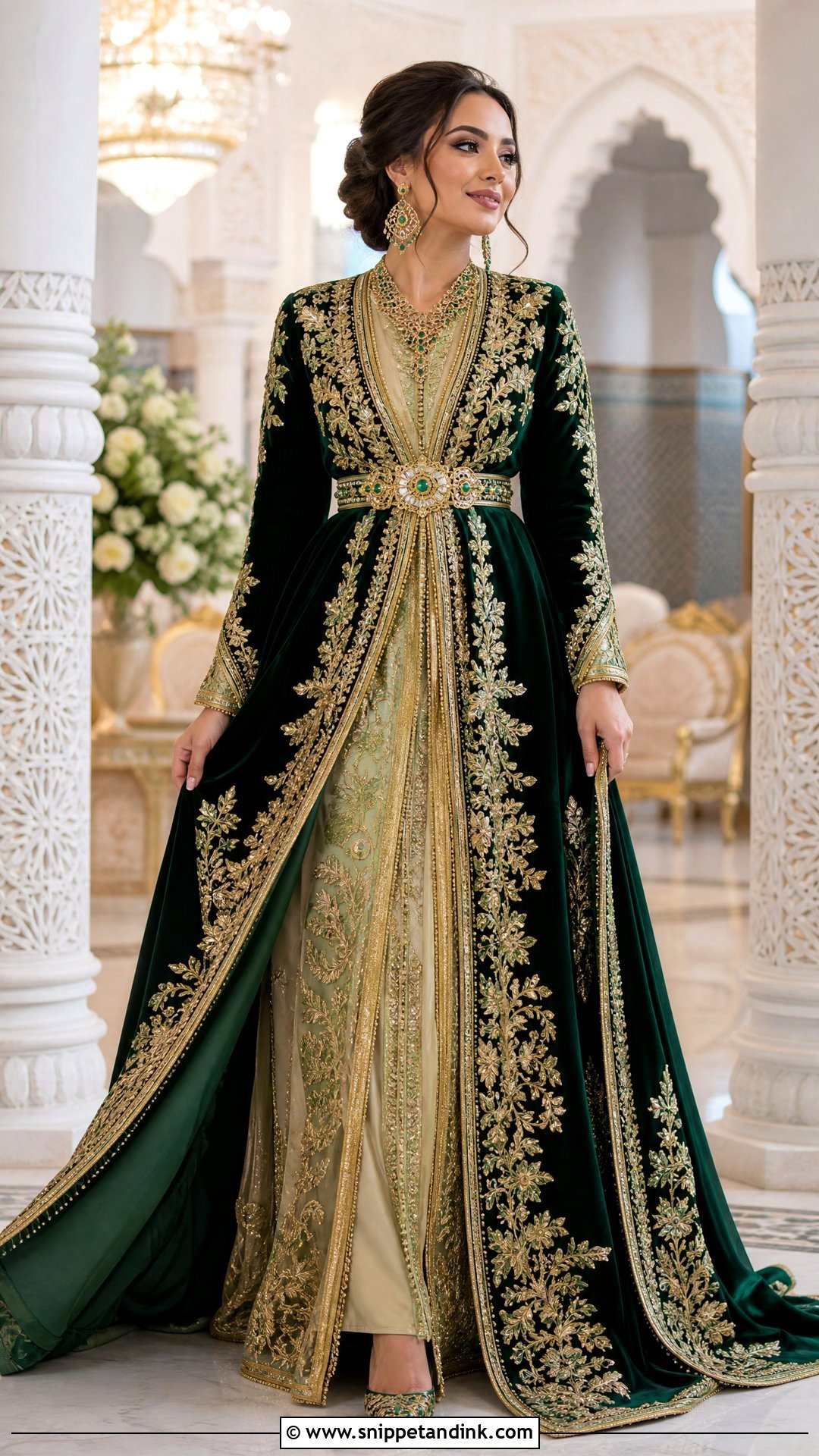 Moroccan Takchita Wedding Outfit - Snippet and Ink - 25 Traditional Wedding Outfits