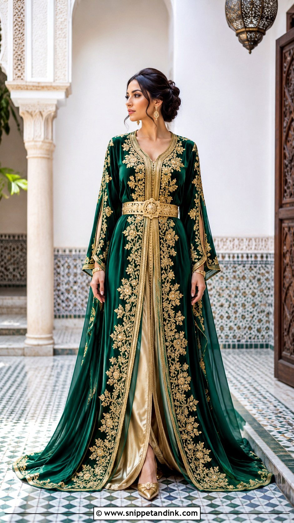 Moroccan Traditional Marriage Caftan Outfit - Snippet and Ink - 20 Traditional Marriage Outfit Ideas