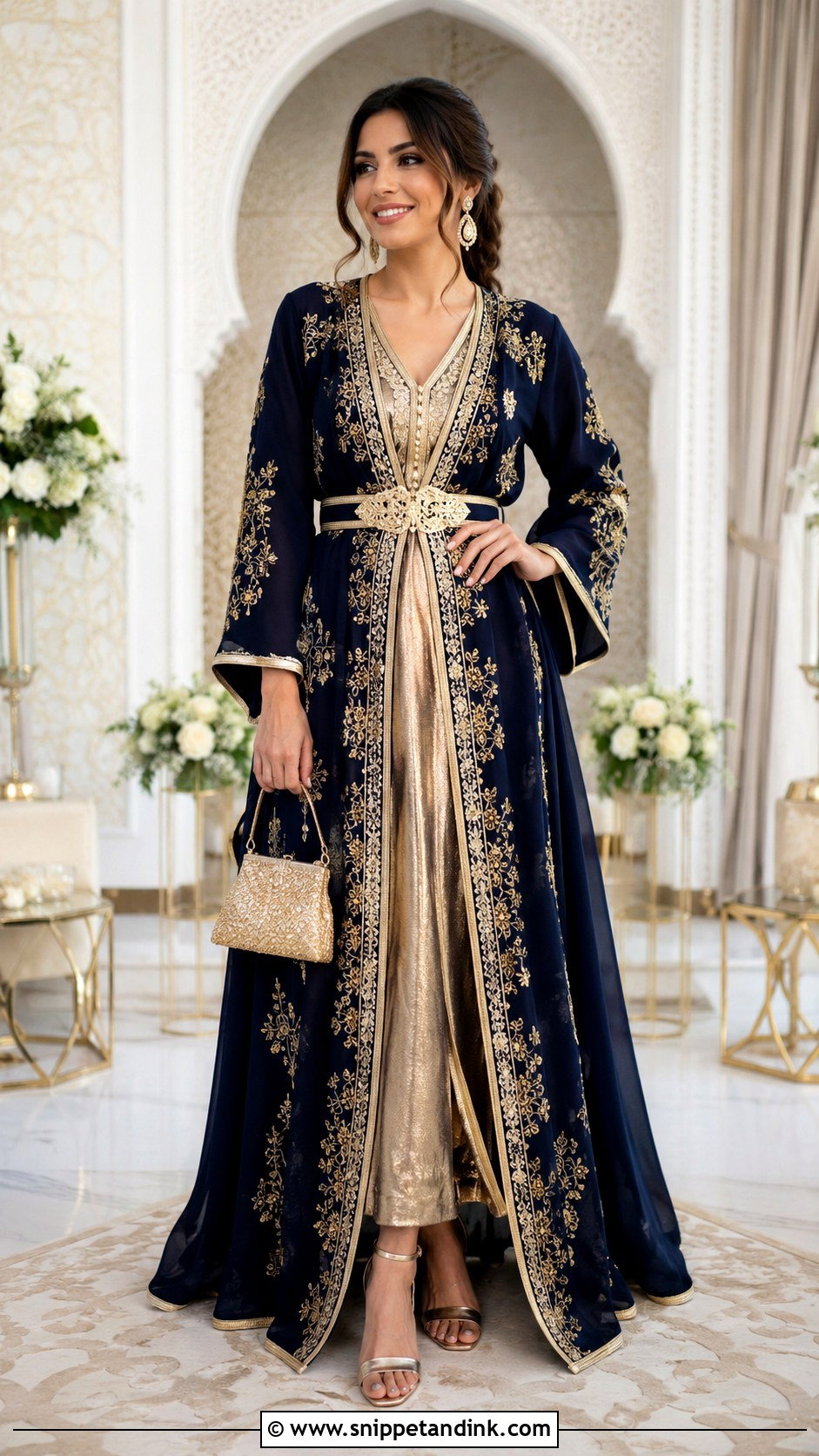 Moroccan Wedding Guest Takchita Dress - Snippet and Ink - 30 Moroccan Wedding Dress Ideas