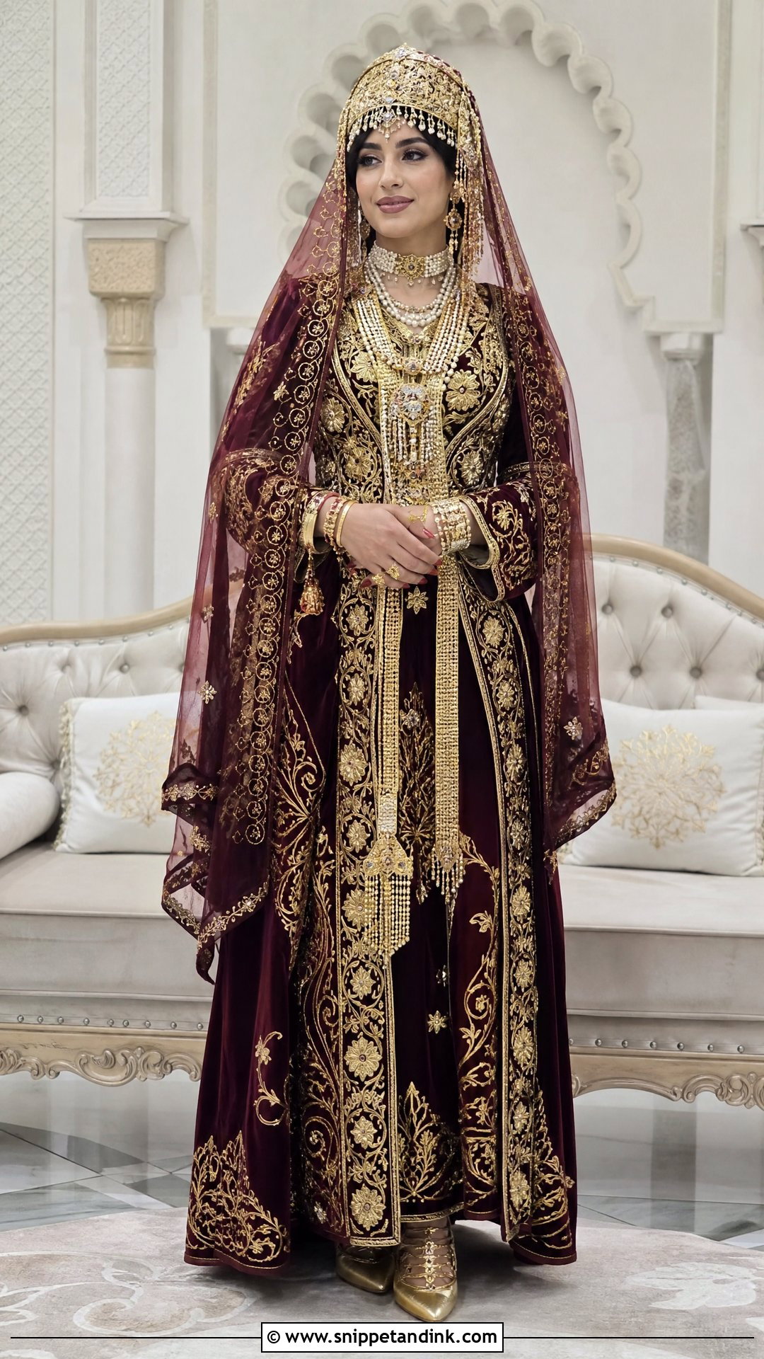 Mostaganem Chedda Wedding Dress - Snippet and Ink - 25 Algerian Wedding Dress Ideas