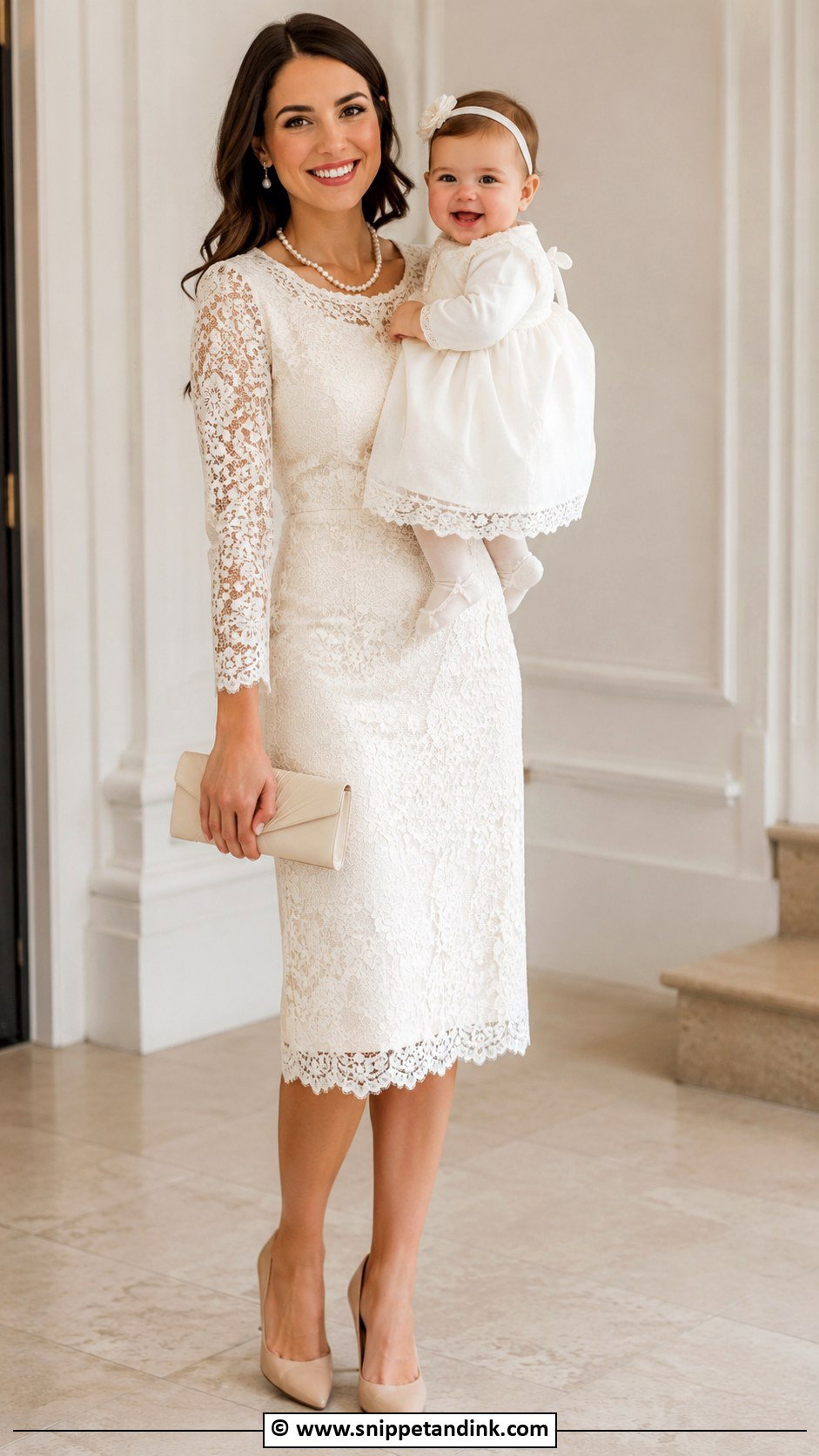 Mother Baby Matching Baptism Dress - Snippet and Ink - 25 Baptism Dress for Mom Ideas