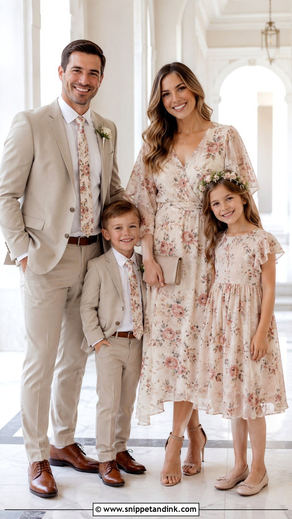 Mother Daughter Matching Wedding Outfit - Snippet and Ink - 25 Matching Family Outfits for Wedding