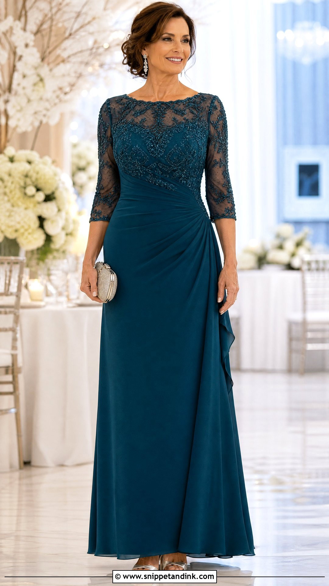 Mother Of The Bride Dress With Sleeves - Snippet and Ink - 25 Mom Wedding Dress Ideas